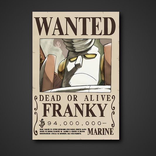 Franky 94 Million Berry Bounty Poster - 12x18 & A4 One Piece Wall Art