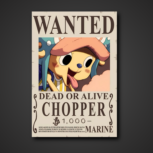 Tony Tony Chopper 1000 Berry Bounty Poster - A3 & A4 One Piece Wall Art