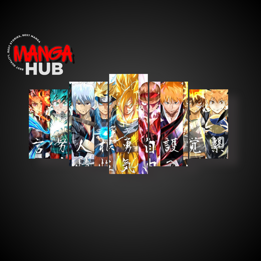 Anime MC Wall Art | 5-Panel Wall Art