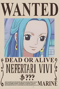 Nefertari Vivi "Miss Wednesday" Commemorative Bounty Poster- A3 & A4 One Piece Wall Art
