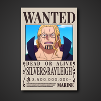 Silvers Rayleigh "Dark King" 3.5 Billion Berry Bounty Poster - A3 & A4 One Piece Wall Art