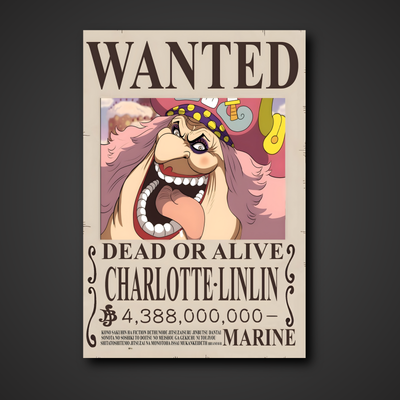 Charlotte Linlin "Big Mom" 4,388,000,000 Berry Bounty Poster - A3 & A4 One Piece Wall Art