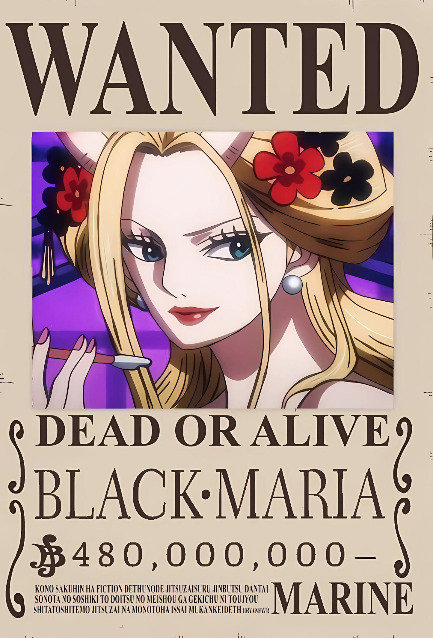 Black Maria 480 Million Berry Bounty Poster - A3 & A4 One Piece Wall Art