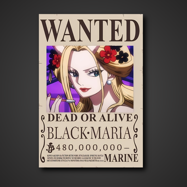 Black Maria 480 Million Berry Bounty Poster - A3 & A4 One Piece Wall Art