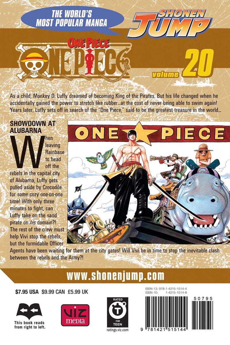 One Piece Manga Volume 20