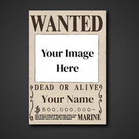 This Custom "Your Face, Your Bounty" Poster Service - A3 & A4 One Piece Wall Art