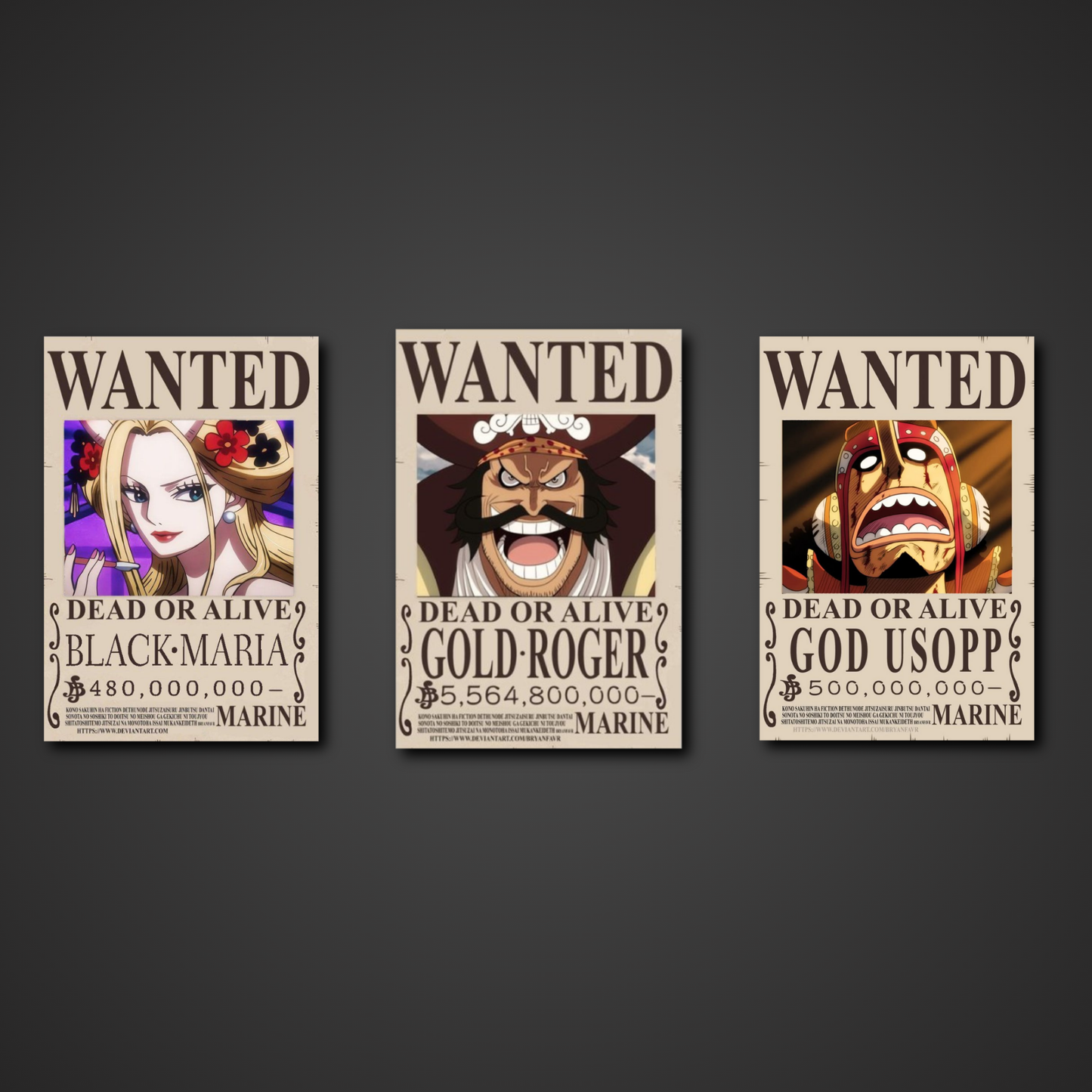 Wanted Posters Set 2 | One Piece